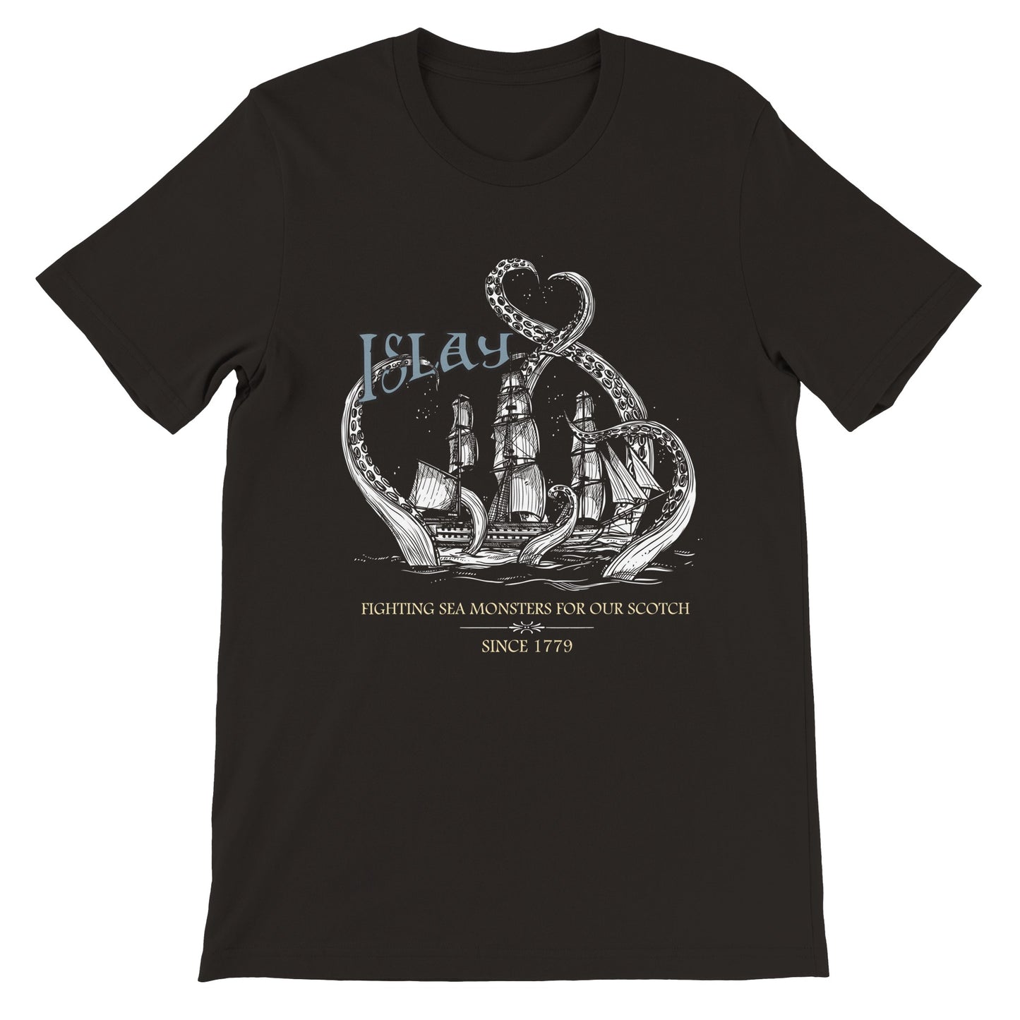 ISLAY SEA MONSTERS | WHITE SHIP | MENS T-SHIRT
