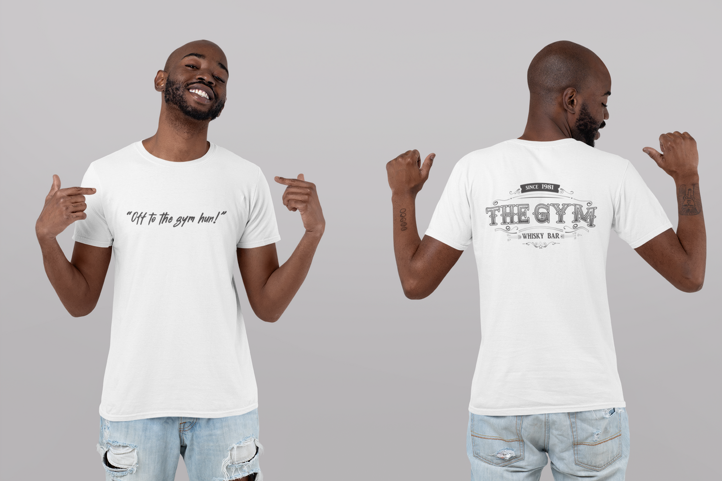 OFF TO THE GYM I MEN'S T-SHIRT