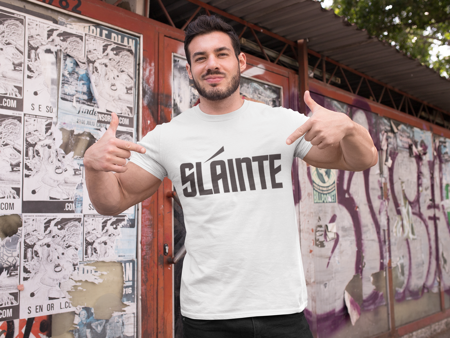 SLÁINTE TREK - BLACK LETTERING | MENS T-SHIRT